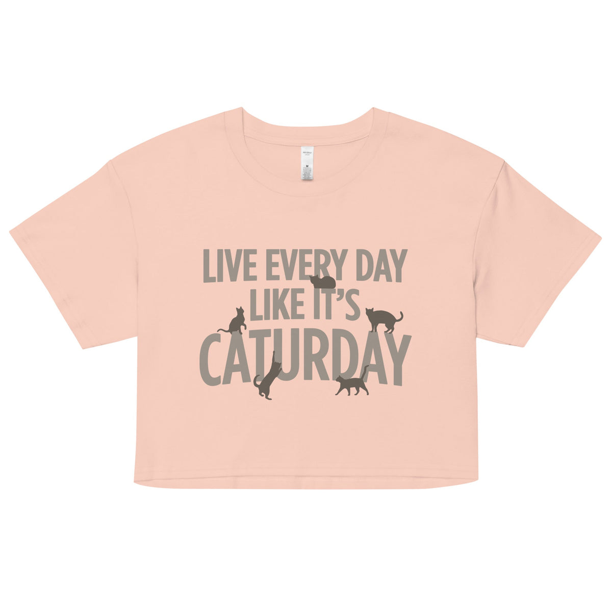 Live Every Day Like It's Caturday Women's Crop Tee product image 2