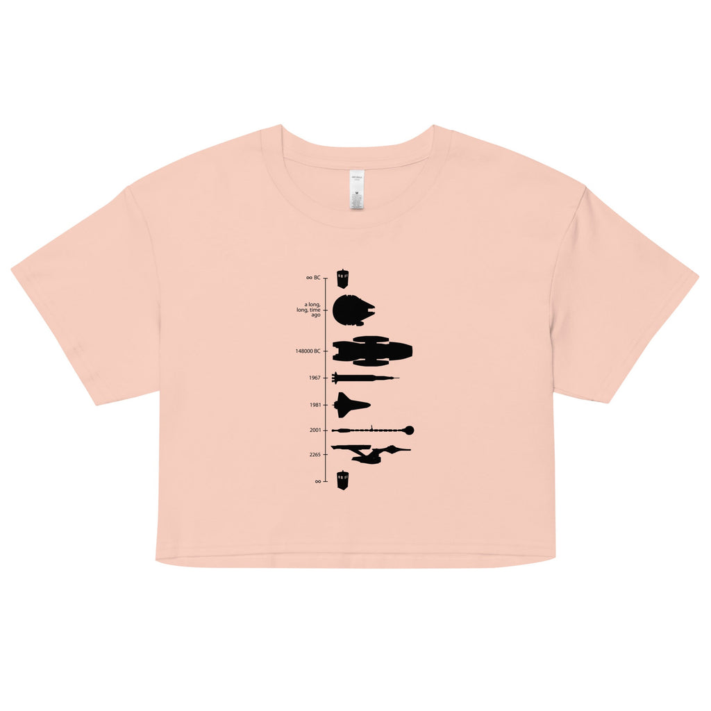 Space Ship Timeline Women's Crop Tee product image 1