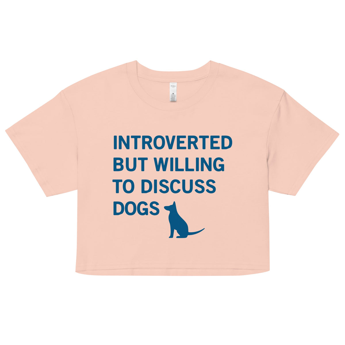 Introverted But Willing To Discuss Dogs Women's Crop Tee product image 4