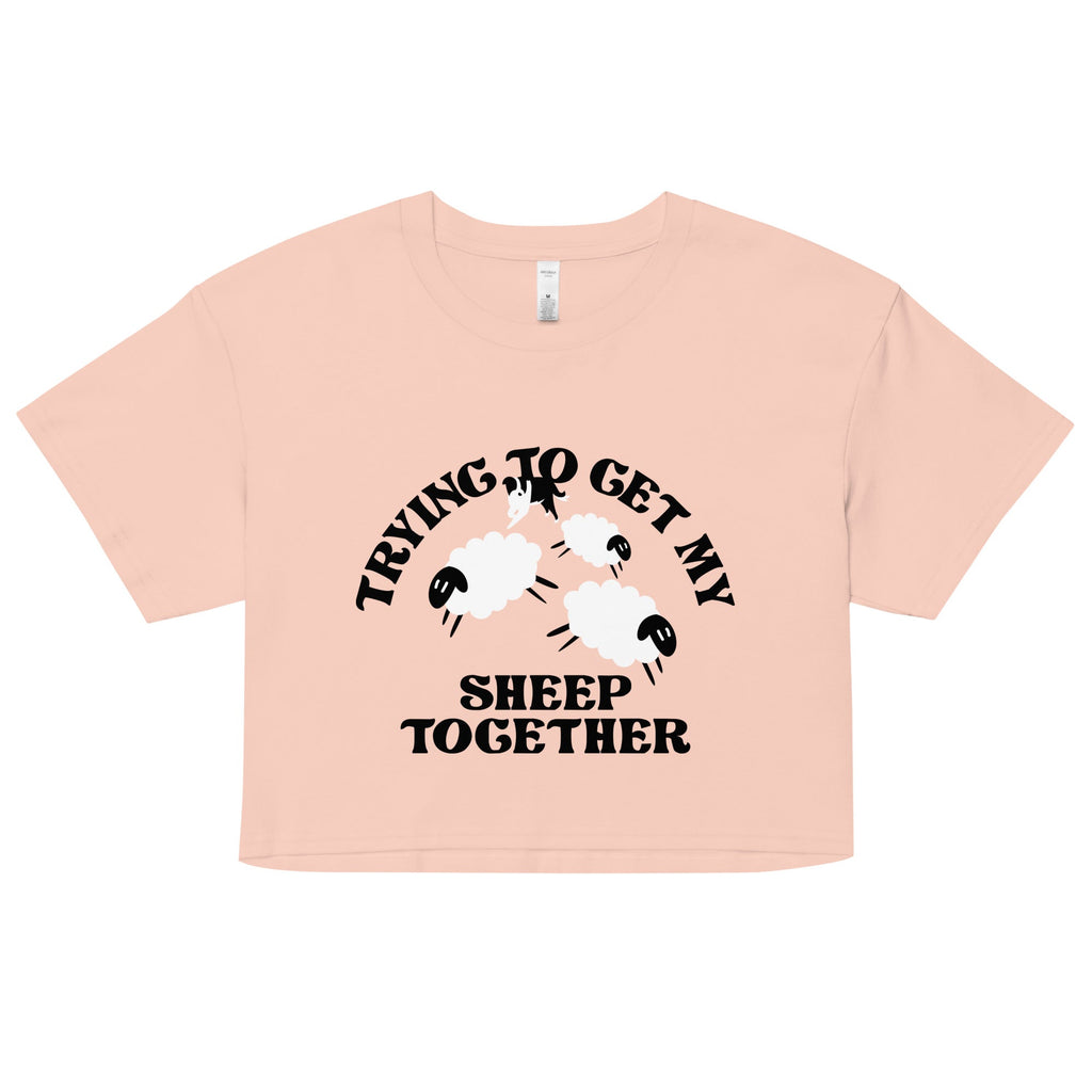 Trying To Get My Sheep Together Women's Crop Tee product image 4