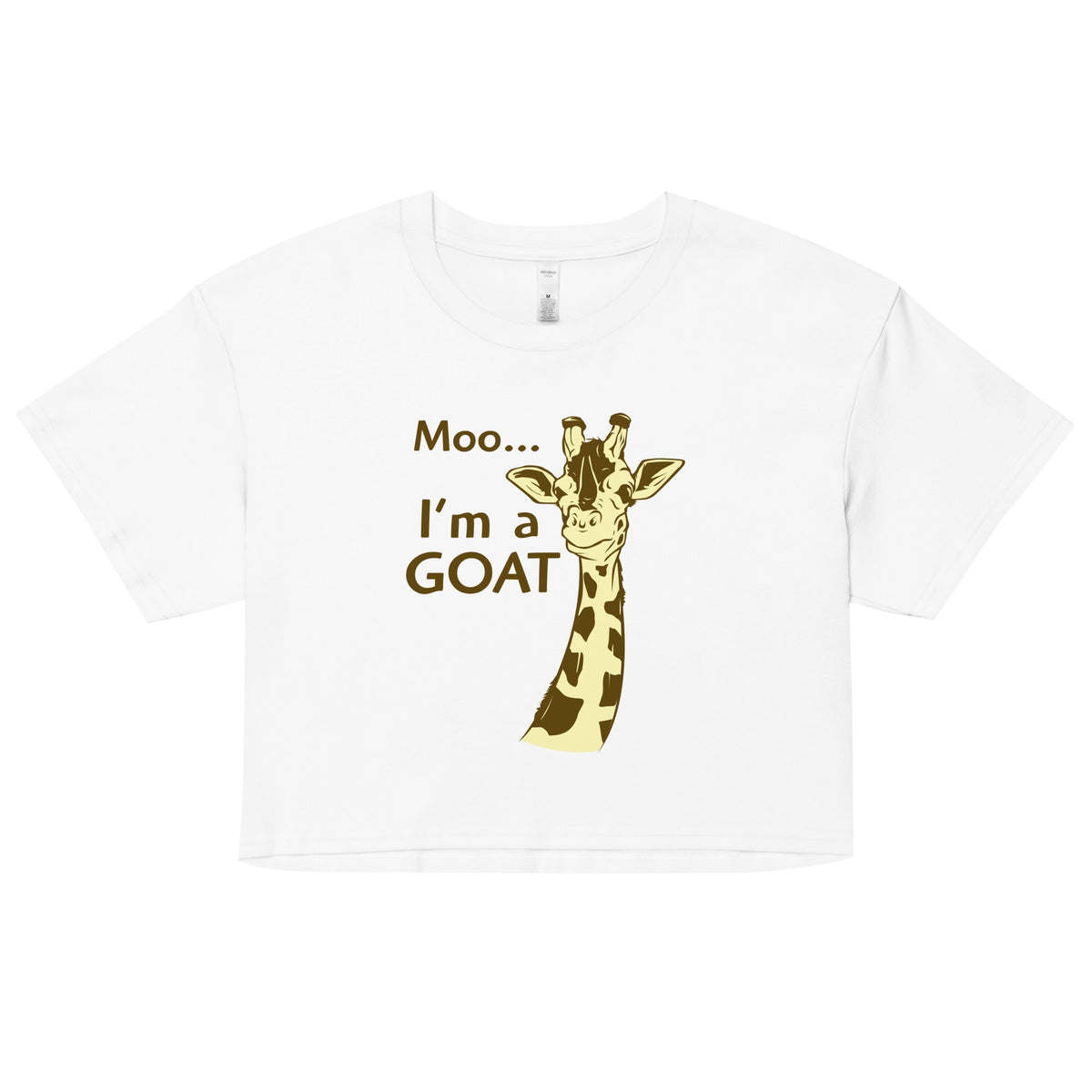 Moo, I'm A Goat Women's Crop Tee product image 6