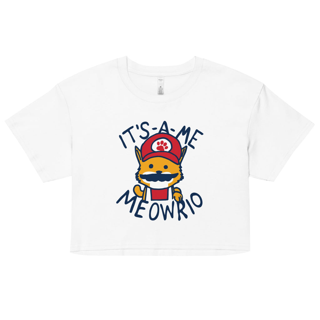 It's-a-me Meowrio Women's Crop Tee product image 5
