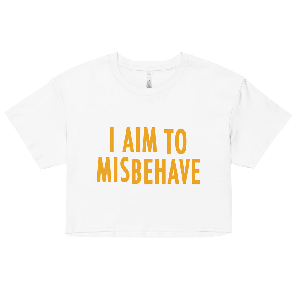 I Aim To Misbehave Women's Crop Tee product image 2