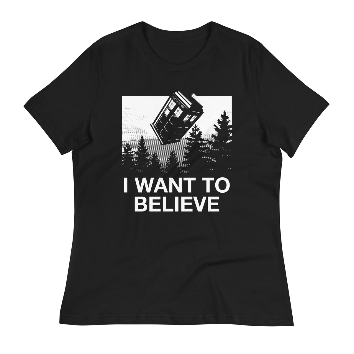 I Want To Believe Tardis Women's Signature Tee product image 2