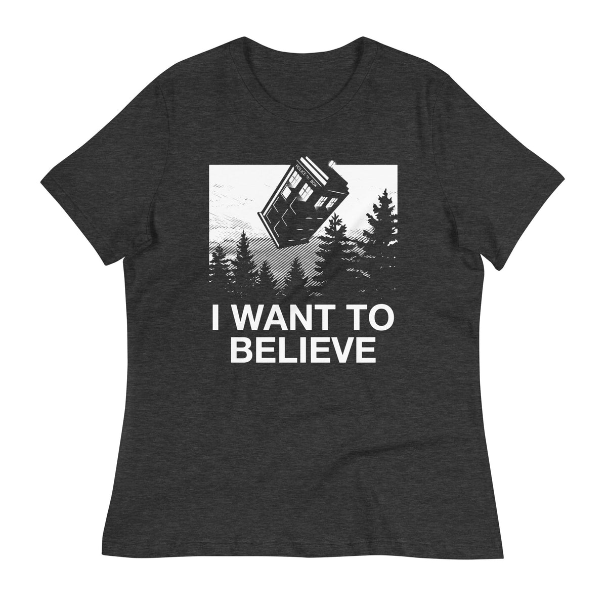 I Want To Believe Tardis Women's Signature Tee product image 3