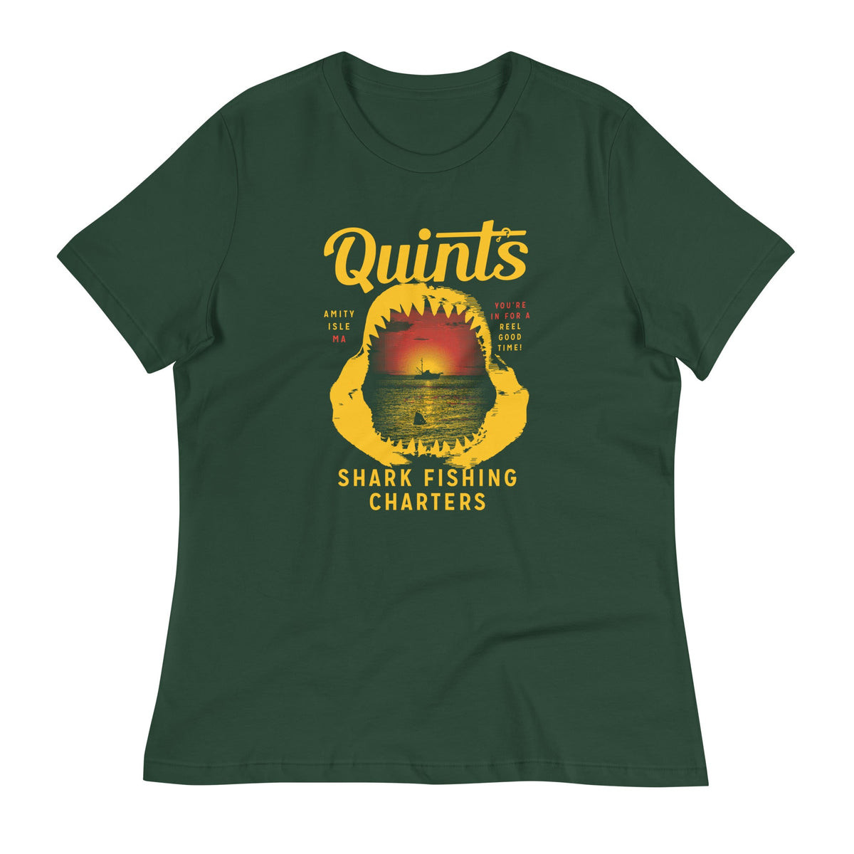 Quint's Shark Fishing Charters Women's Signature Tee product image 5