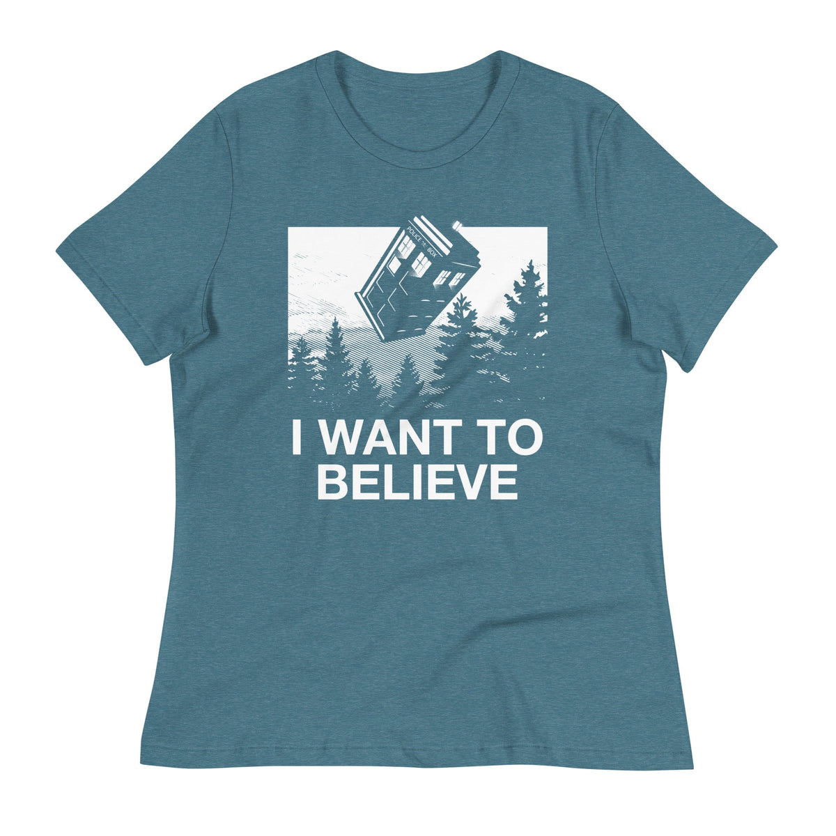 I Want To Believe Tardis Women's Signature Tee product image 4