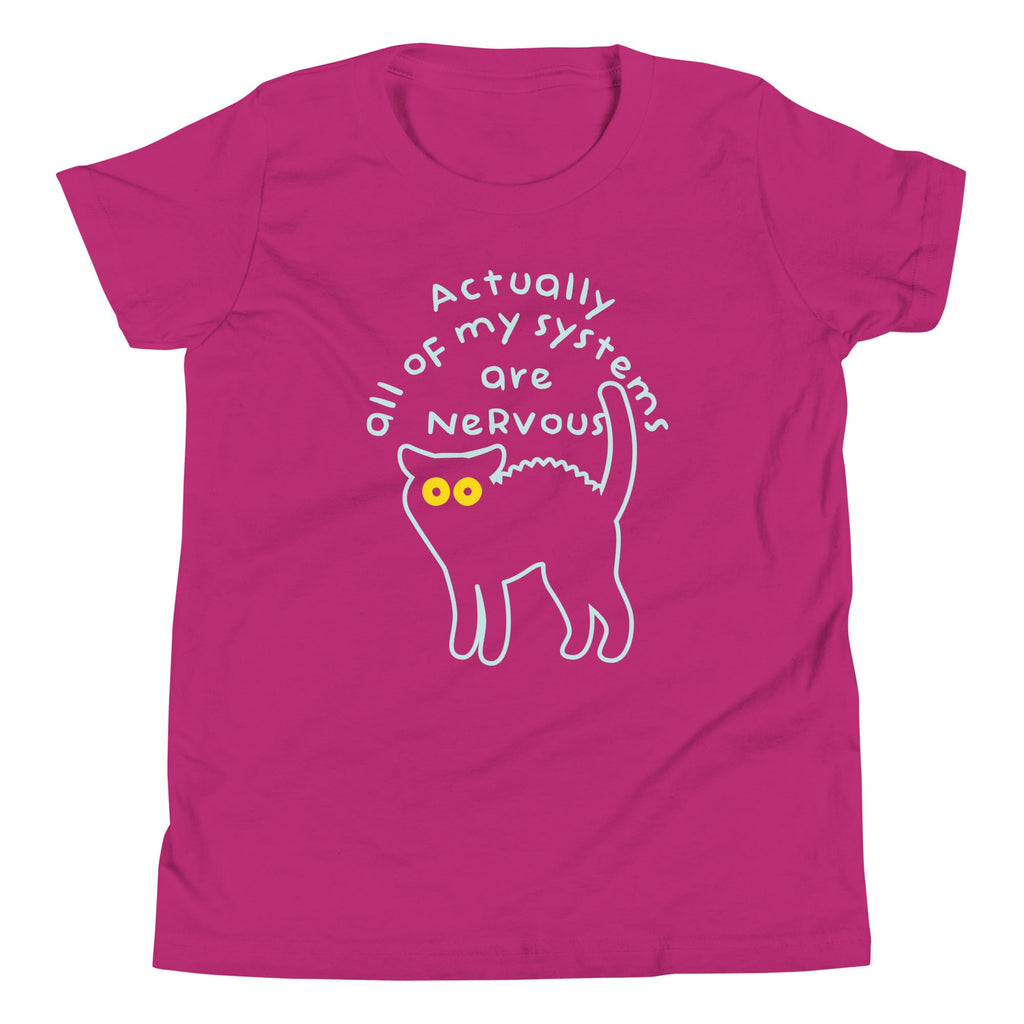 Actually All Of My Systems Are Nervous Kid's Youth Tee product image 5