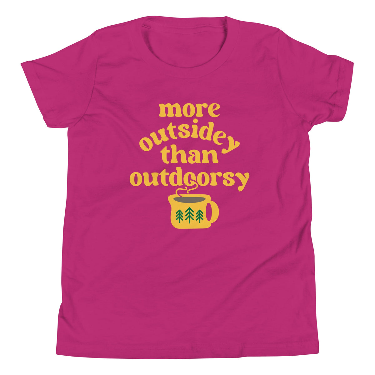 More Outsidey Than Outdoorsy Kid's Youth Tee product image 6