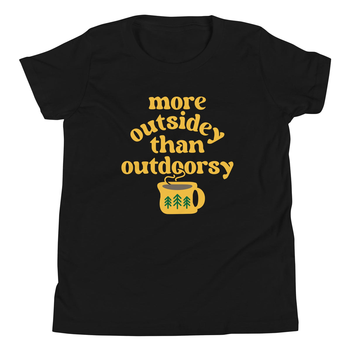 More Outsidey Than Outdoorsy Kid's Youth Tee product image 3