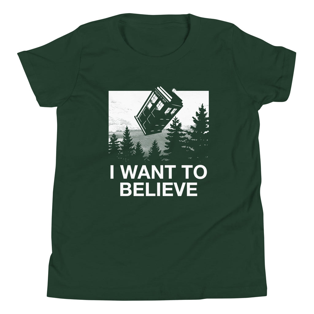 I Want To Believe Tardis Kid's Youth Tee product image 4