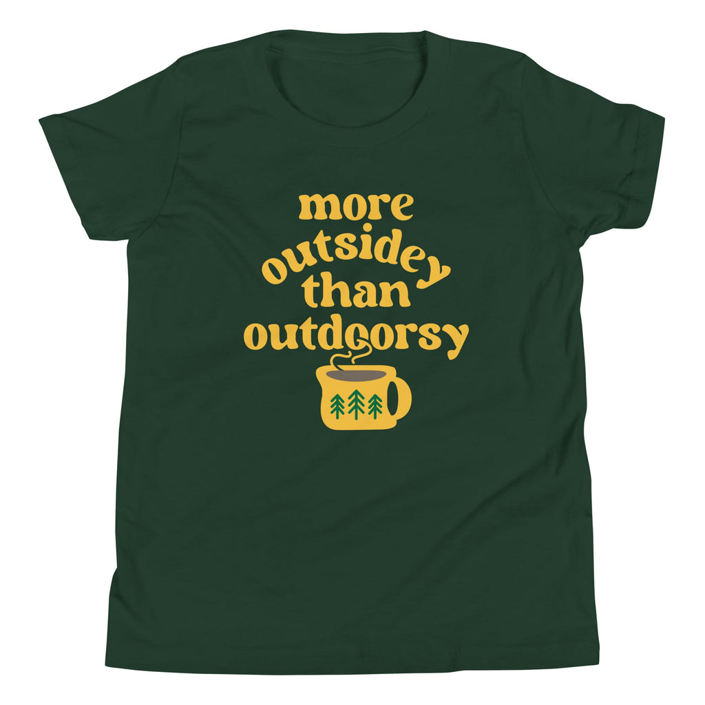 More Outsidey Than Outdoorsy Kid's Youth Tee product image 2