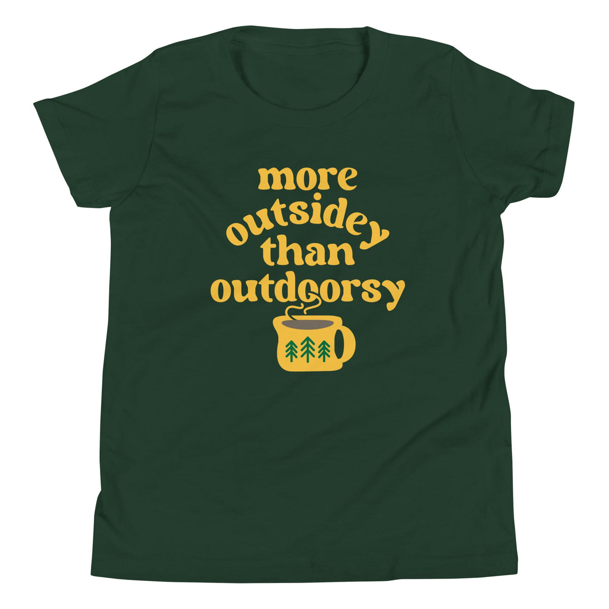 More Outsidey Than Outdoorsy Kid's Youth Tee product image 2