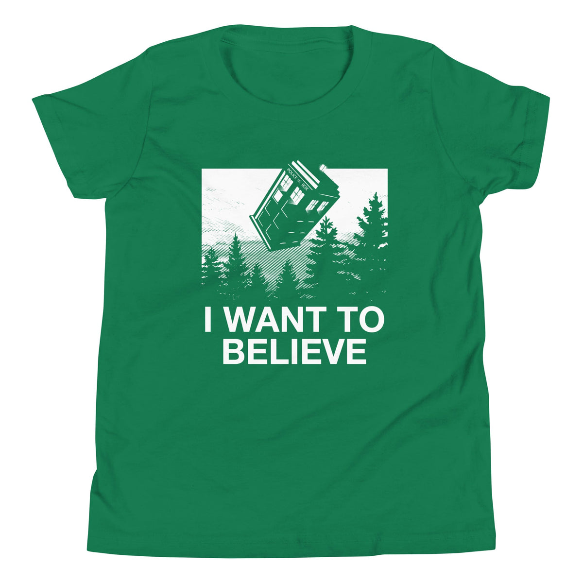 I Want To Believe Tardis Kid's Youth Tee product image 6