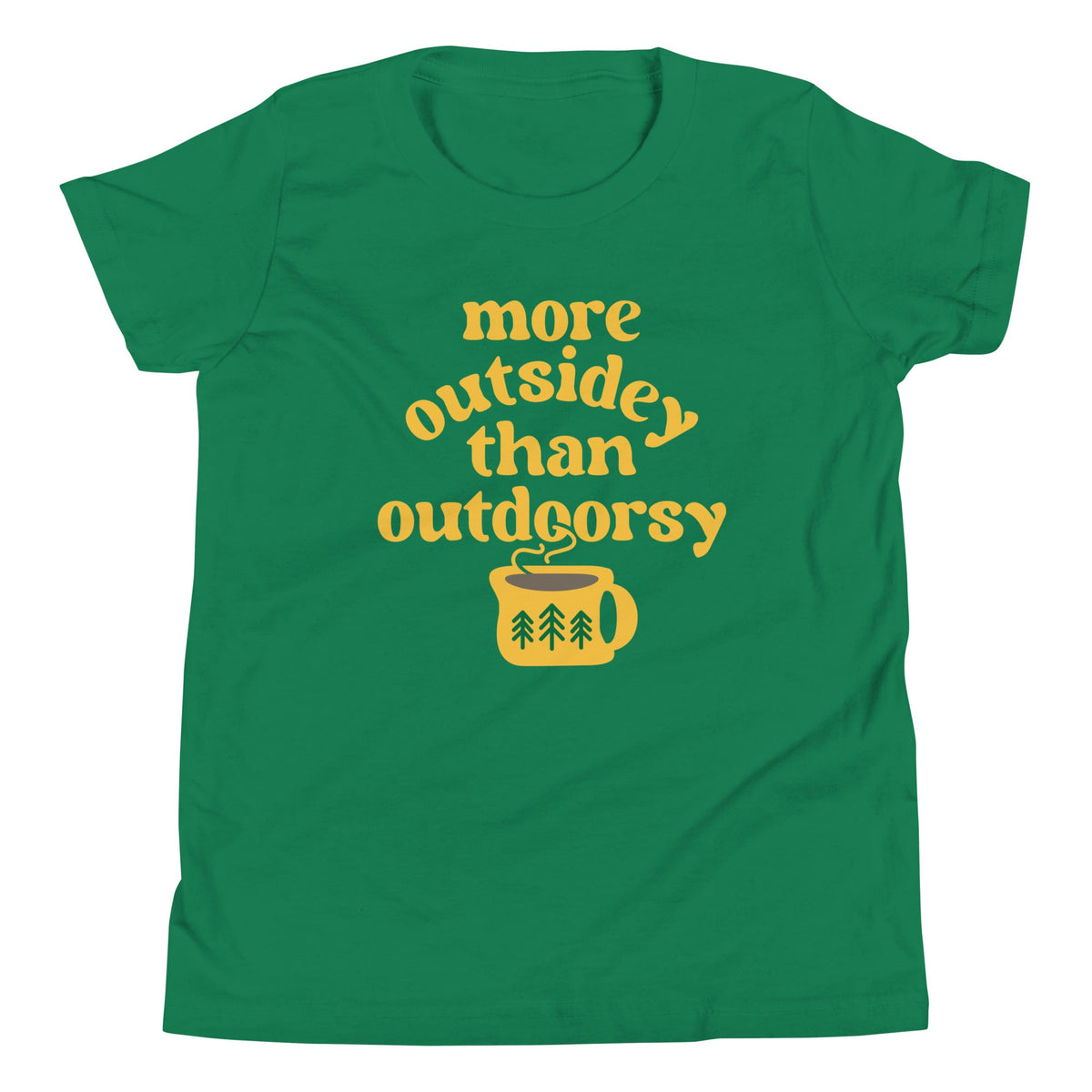 More Outsidey Than Outdoorsy Kid's Youth Tee product image 7
