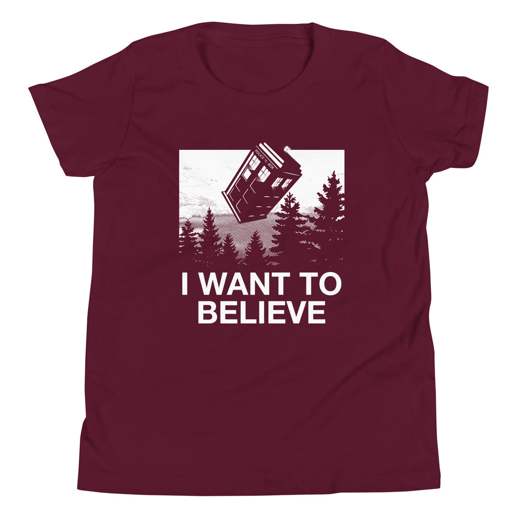 I Want To Believe Tardis Kid's Youth Tee product image 3
