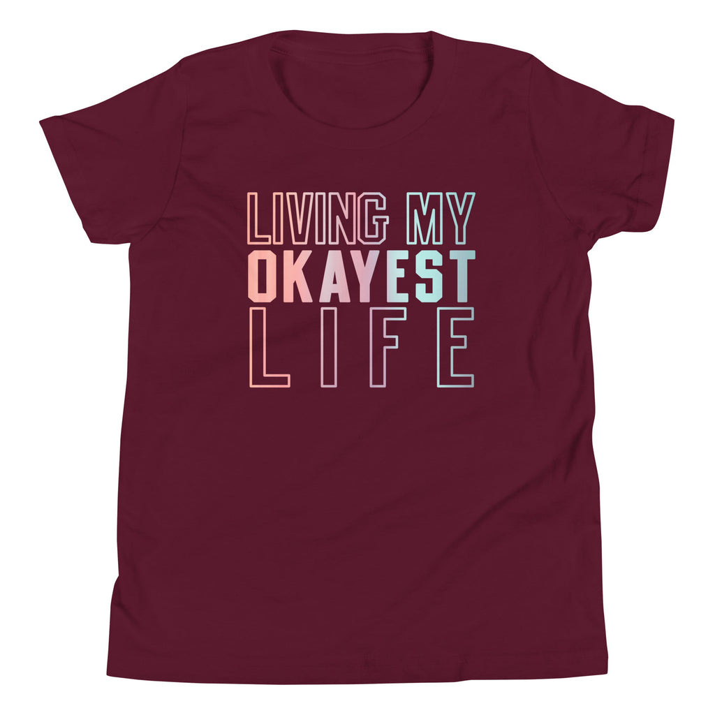 Living My Okayest Life Kid's Youth Tee product image 3