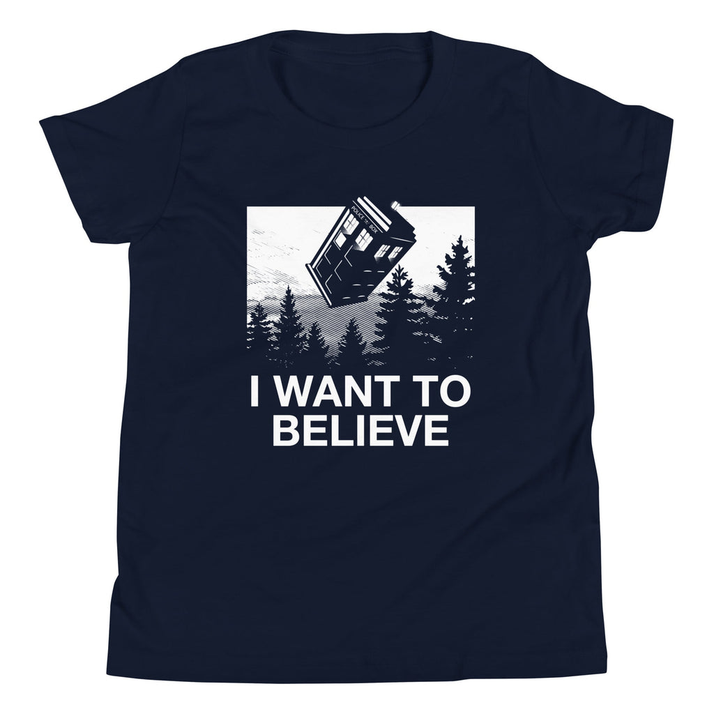I Want To Believe Tardis Kid's Youth Tee product image 1