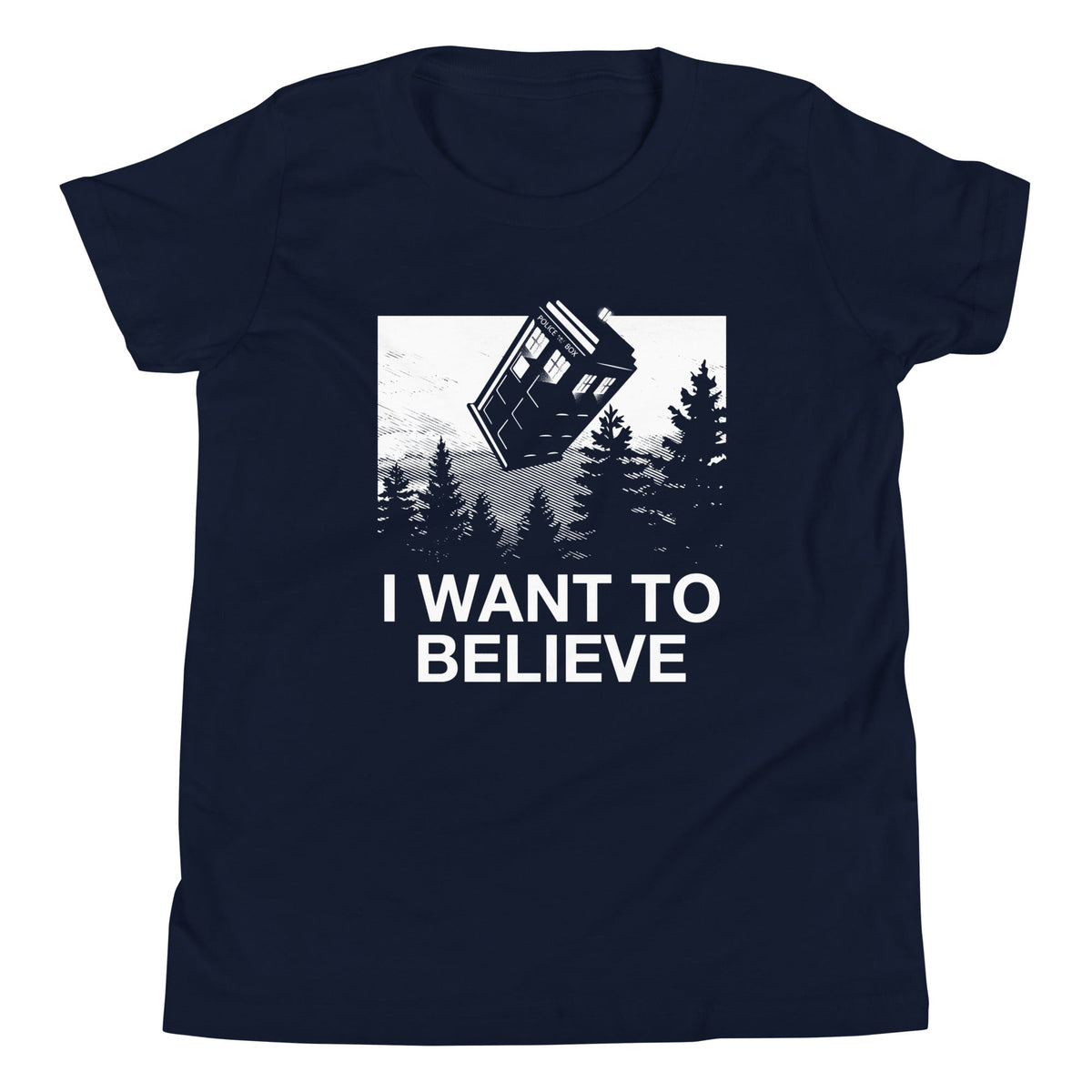 I Want To Believe Tardis Kid's Youth Tee product image 1