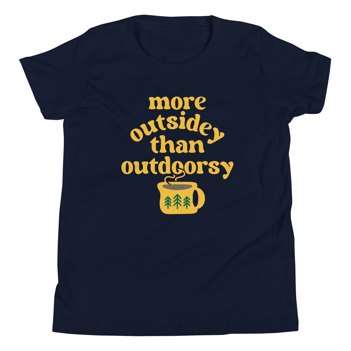 More Outsidey Than Outdoorsy Kid's Youth Tee product image 4