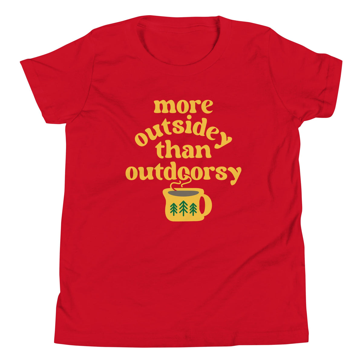 More Outsidey Than Outdoorsy Kid's Youth Tee product image 5