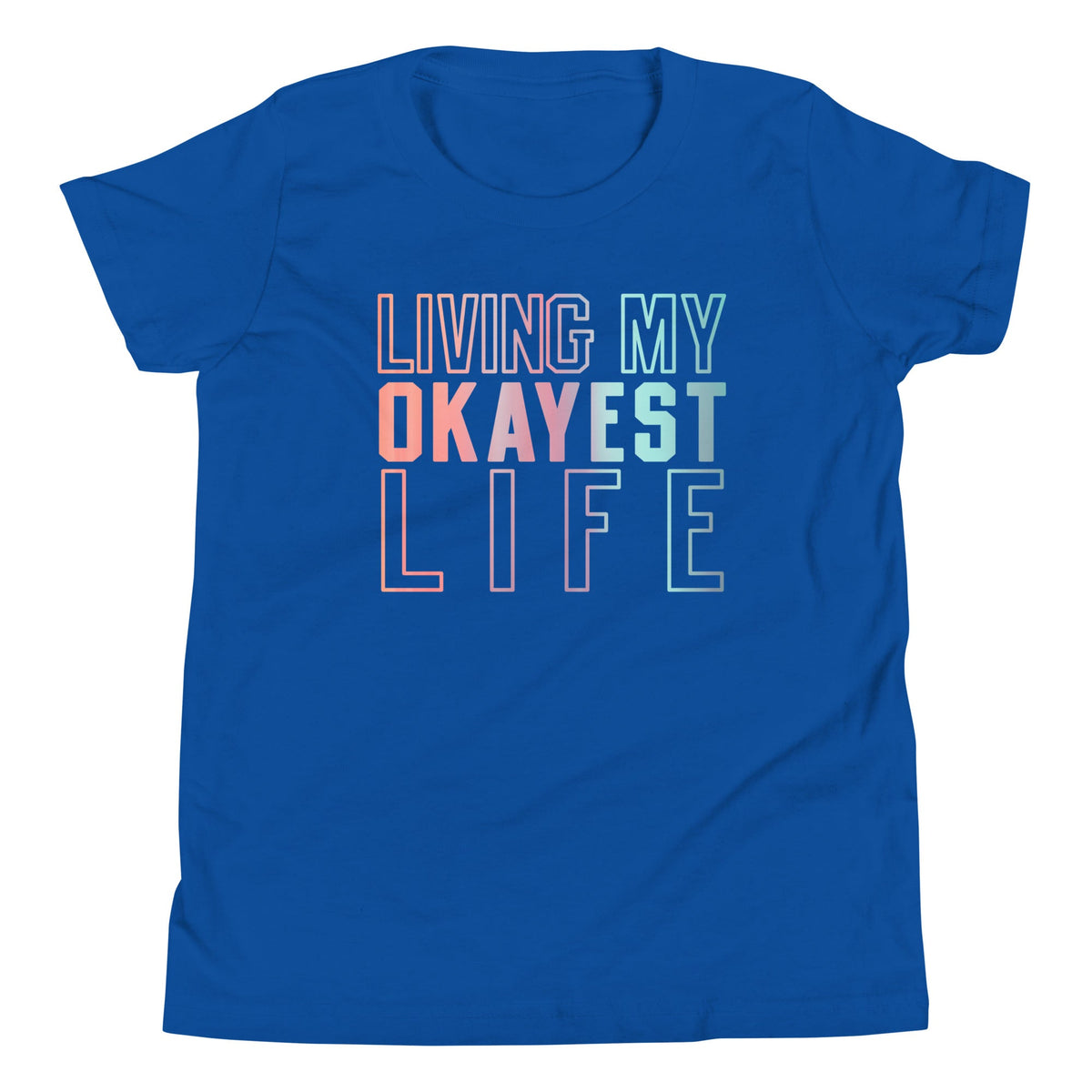 Living My Okayest Life Kid's Youth Tee product image 4